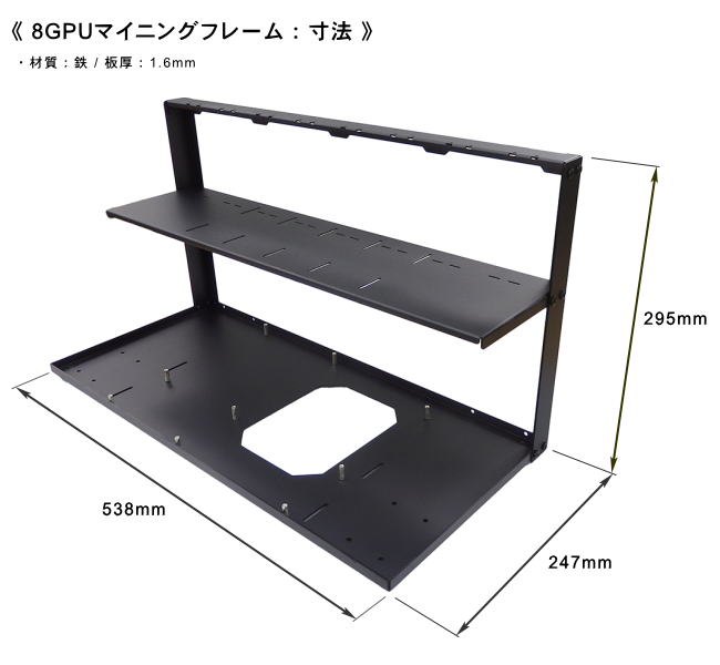 長尾製作所 -8GPUマイニングフレーム-